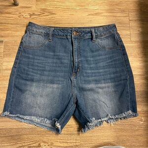 Fashion Nova Blue Denim Shorts